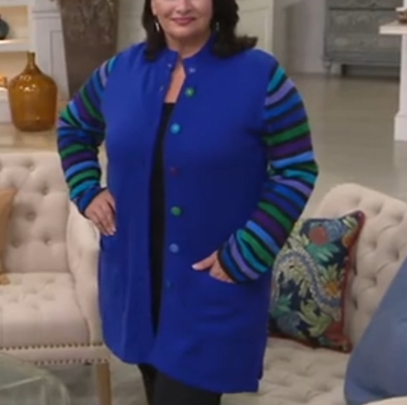 398 BOB MACKIE Cardigan Sweater Duster - Picture 1 of 2